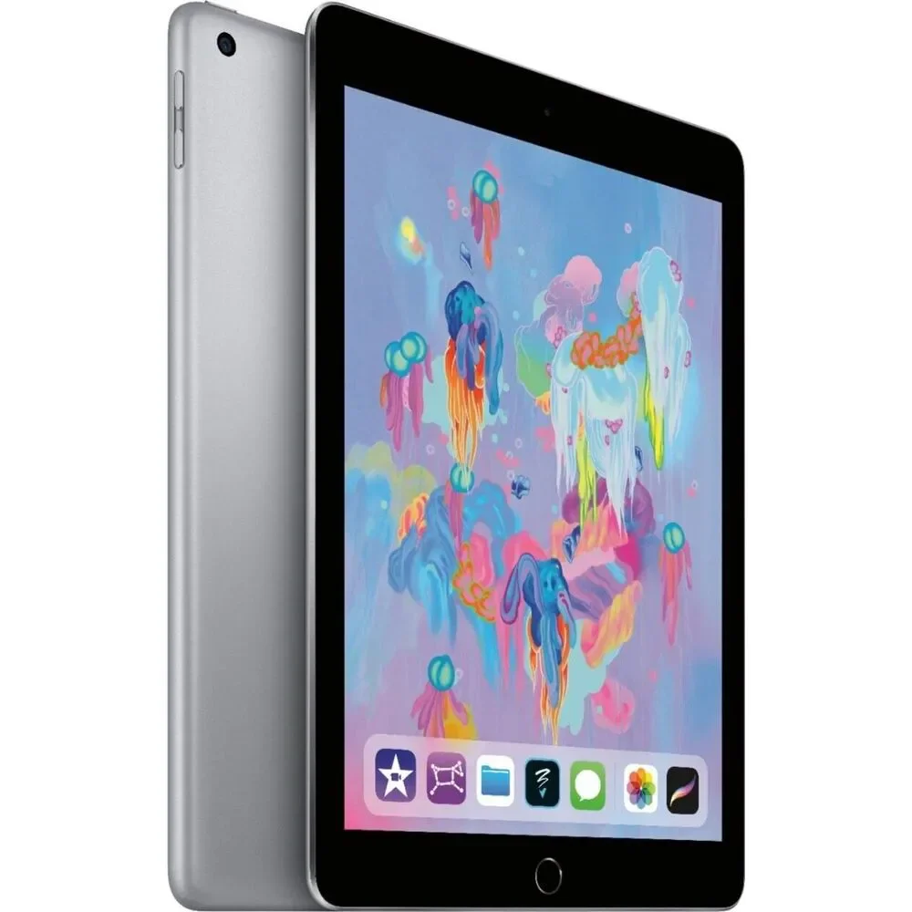 Apple - 9.7-Inch iPad 6th Gen with Wi-Fi - 128GB - Space Gray - Picture 1 of 14